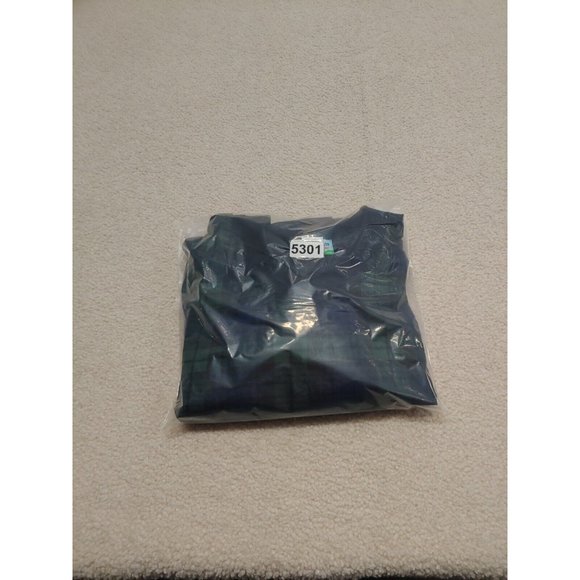 Vintage Winner Mate Golf Collection Pullover Tartan Plaid Green Blue Mens Size M - Picture 11 of 11